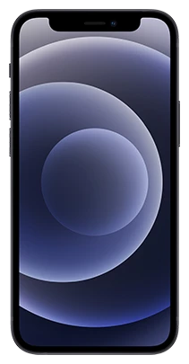 Apple iPhone 12 Refurbished 64GB Zwart voorkant