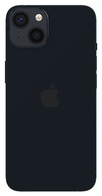 Apple iPhone 13 Refurbished 128GB Zwart achterkant