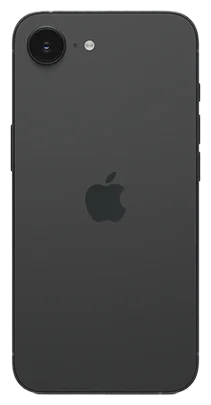 Apple iPhone 16e 128GB Zwart achterkant