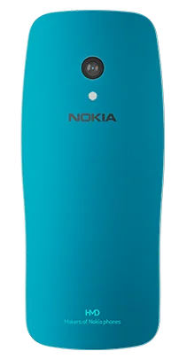 Nokia 3210 128MB Blauw achterkant