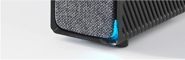 Modem met blauw lampje