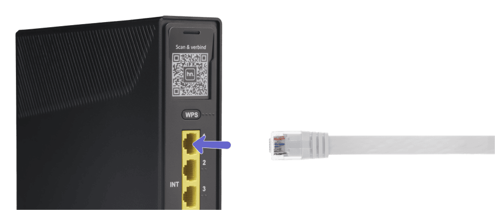 Modem met UTP-kabel